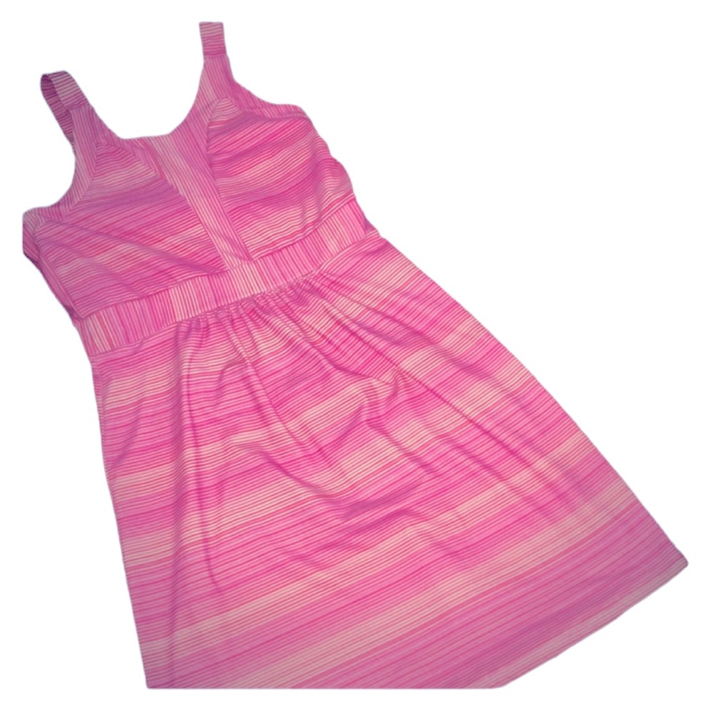 TEHAMA Pink and White Knit Athletic Dress Medium